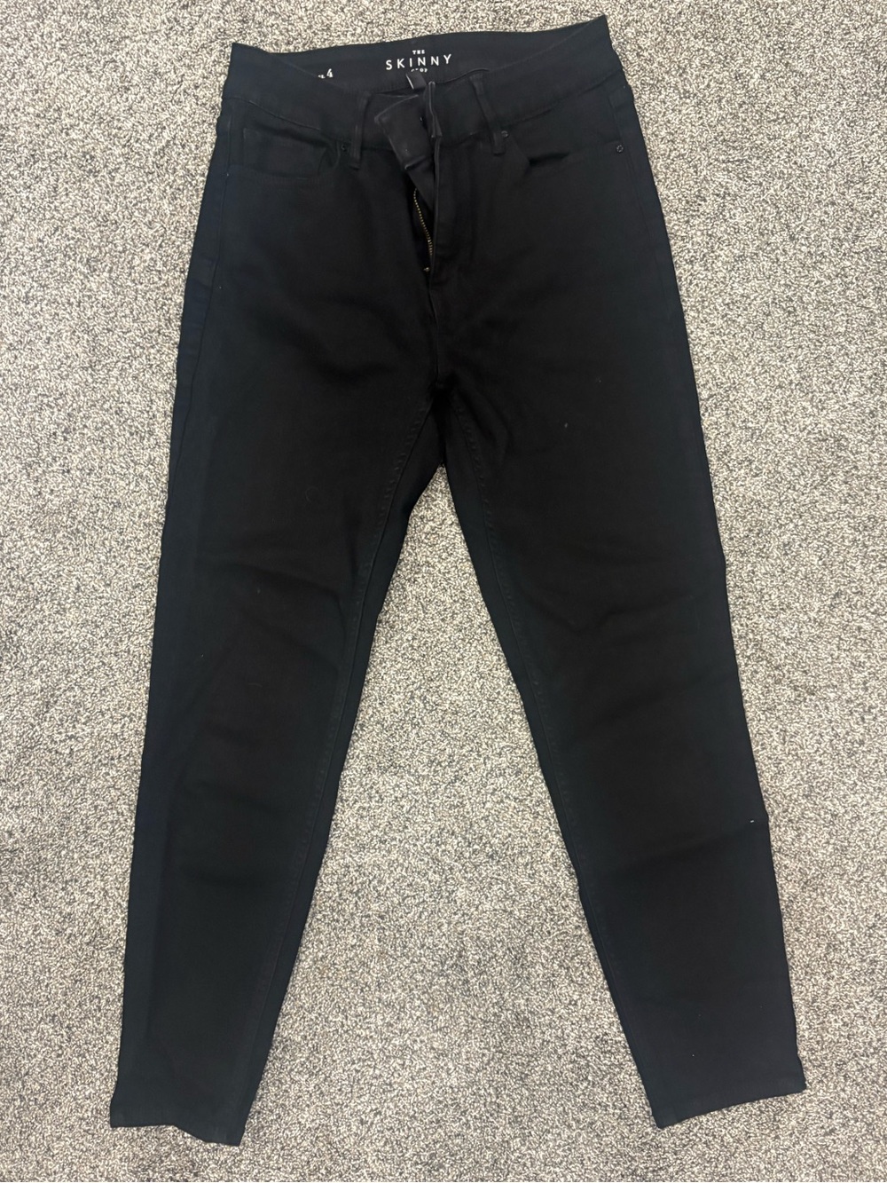 White House Black Market Women’s Skinny Crop Black Jeans Size 4